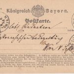 Bayern - 2 Kr. Ganzsache n. ÖSTERREICH Reichenhall - Wien 8. JUL 1875