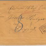 Preussen - Mühlhausen in Thüringen 1867 Ra3 Wertbrief n. Leipzig
