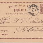 DR - Chemnitz 31/3 74 K11/2 Gr. Brustsschild Ganzsache n. Glauchau