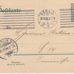 DR - Berlin C D2B Karg-Maschinenstempel 5 Pfg. Ganzsache/Ortskarte 1906