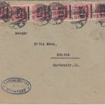DR-Infla - 6x125 Tsd./1.000 M. Brief i.d. SCHWEIZ Konstanz - Zürich 27.9.23