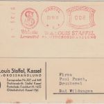 DR - Kassel 1931 8 Pfg, AFS "Welusia Lernmittel" Firmenkarte n. Bad Wildungen