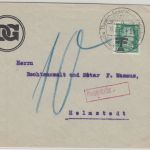 DR - 5 Pfg. Schiller Perfin "DG" Brief Handwerbestpl. Magdeburg Theater-Ausst.