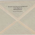DR - 5 Pfg. Schiller Perfin "DG" Brief Handwerbestpl. Magdeburg Theater-Ausst.