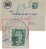 DR - 5 Pfg. Schiller Perfin "DG" Brief Handwerbestpl. Magdeburg Theater-Ausst.