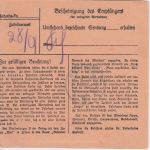 DR - Düsseldorf 9 1942 Gebühr bezahlt Paketkarte Selbstbucher Jagenberg-Werke