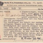 DR - Berlin 1935 6 Pfg. AFS "Windler AG" Firmenkarte n. Kirchen