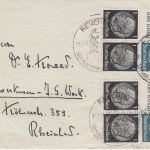 DR - Hindenburg Zusammendruckkombi Mehrfachfrankatur Brief Renchen 1941