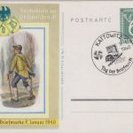 DR - Kattowitz Tag der Briefmarke 1940 SST 6 Pfg. Sonderganzsache