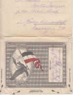 DR - K.D.Feldpostexp. 6.Res.Div. patriotischer Feldpost-Faltbrief n. Berlin 1916