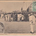 Belgisch Congo - Kinshasa Feier 1. Juli sw-AK gelaufen Matadi - Offenbach 1931