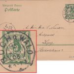 Bayern - Buch a. Wald 15. AUG 08 seltener K2 5 Pfg. Ganzsache n. Leipzig