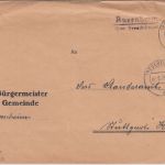 DR - Auernheim ü. Treuchtlingen Landpost-L2 brief n. Stuttgart 1939