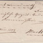 Bayern - Donauwörth L1 Dienstbrief n. Markt (?) ca. 1835