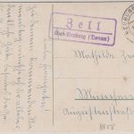 DR - Zell ü. Neuburg (Donau) Landpost-Ra2 Karte n. München 1941