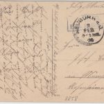 Bayern - Neuburg a/D. Schloss (Kaserne) milit. sw-Passepartout-AK gelaufen 1916