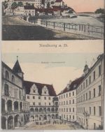Bayern - Neuburg a/D. Schloss Kasernenhof farb. Mehrbild-AK gelaufen 1915