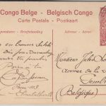 Belgisch Congo - 10 C. Bildganzsache (71/Copal-Boom) Elisabethville 1915