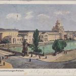 Bayern - München Sportausstellung 5 Pfg. Privatganzsache + SST n. Schwaben 1899