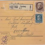 Bayern - 1 M.+20 Pfg. Ludwig Paketkarte Penzberg - Eppenschlag 1917