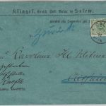 DR - 5 Pfg. K/A Ortsbrief/Zustellurkunde Salem 1891