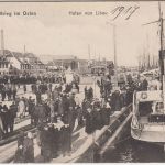 Lettland - Libau Liepāja Hafen sw-AK geschrieben/Feldpost 1917