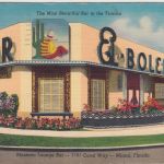 USA/Florida - Miami El Bolero Mexican Lounge Bar farb. AK gelaufen 1955