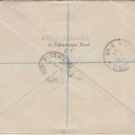 England - 4+1/2 P. Eduard VII Perfin "HUTH" Einschreibebrief London Hamburg 1904