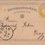Österreich - 2 Kr. Franz-Joseph Ganzsache K1 Klentsch - Prag 1876