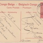 Belgisch Congo - 10 C. Bildganzsache (2/Katanga Eisenbahnbau) Kinshasa 1917