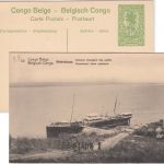 Belgisch Congo - 5 C. Bildganzsache (30/Shinkakasa Stoomboot) ungelaufen