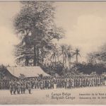 Belgisch Congo - 10 C Bildganzsache (12/Force publique a Irebu) ungebraucht 1912
