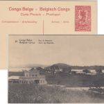 Belgisch Congo - 10 C. Bildganzsache (25/Mayumbe Bahnhof) ungebraucht 1912