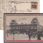 LP Belgien - Landsturm Inf.Btl. Augsburg Brief-L1 AK Brüssel Nordbahnhof 1915