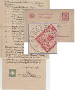 Bayern - Gabelbach 12. FEB 99 K1 10 Pfg. Ganzsache Kartenbrief n. München Inhalt