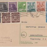 All.Bes./Währungsreform - Hamburg 23.6.48 8-9 Karte n. Eckernförde