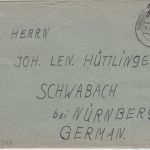 All.Bes. - Gundelsdorf (Oberfr) 28.10.45 hds. "Geb.bez. 12" Brief n. Schwabach