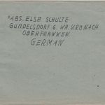 All.Bes. - Gundelsdorf (Oberfr) 28.10.45 hds. "Geb.bez. 12" Brief n. Schwabach