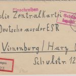 All.Bes. - Schongau 22.12.45 Gebühr bezahlt Ra2 Einschreibebrief n. Vienenburg