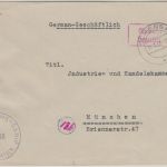 All.Bes. - Schongau 31.1.46 Gebühr bezahlt Ra2 Zensurbrief n. München