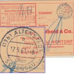 BRD - (13b) Altenstadt ü. Schongau Poststelle I Tagesstempel unfrankierte Karte