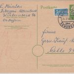 BRD - Altenstadt ü. Schongau Poststelle I Tagesstempel 10 Pfg Ganzsache n. Celle