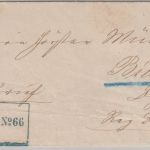 Feldzug 1870/71 - K.Pr. Feldpost Relais No.66 22/12 Ra3 Feldpostbrief 1870