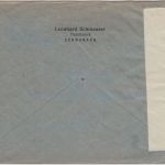 DR-Infla - 2x40 Pfg. By-Abschied/DR Zensurbrief i.d. SCHWEIZ Schwabach 4.6.20