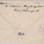 DR - 4 M. Germania Einschreibebrief n. ÖSTERREICH Worms 2 - Wien 1922 Zensur