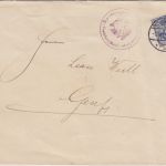 DR - 20 Pfg. Germania Perfin "G&C AG" Zensurbrief i.d. SCHWEIZ Vohwinkel 1916