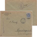 DR - "Geprüft in Annaberg" Zensur-L1 Brief n. DÄNEMARK Annaberg Copenhagen 1918