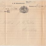 Bayern - Nördlingen 1900 Telegramm aus Bernau