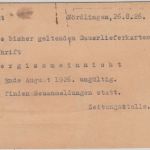 DR - Nördlingen 1926 SST Festspiel Anno 1634 Zeitungssache/Karte n. München