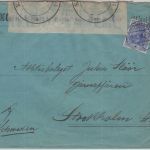 DR - "Militärischerseits unter Kriegsrecht.." L4 + Verschlusszettel Hamburg 1916